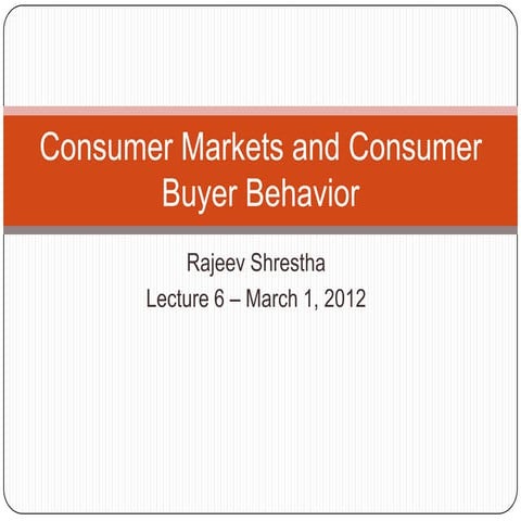 06. consumer buyer behavior