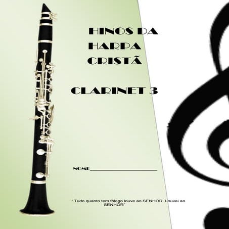Hinos da Harpa Cristã.3º Clarinete