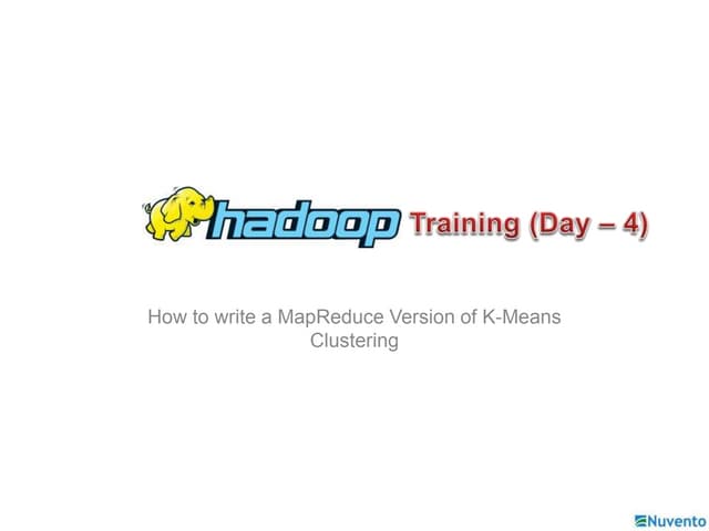 06 how to write a map reduce version of k-means clustering