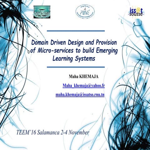 Domain Driven Design and Provision of Micro-services to build Emerging Learni...