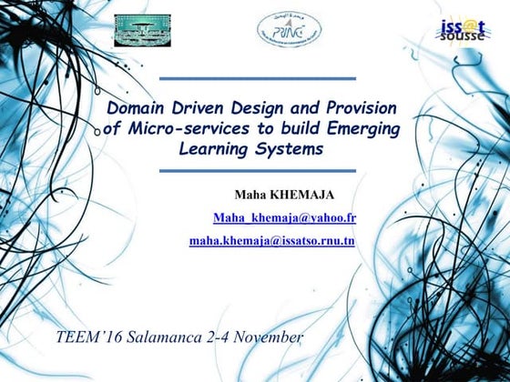Domain Driven Design and Provision of Micro-services to build Emerging Learni...