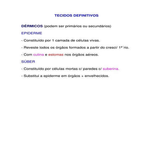 06   plantas tecidos definitivos - sinteses