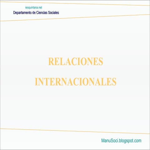 Relaciones Internacionales