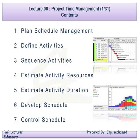 PMP Preparation - 06 Time Management