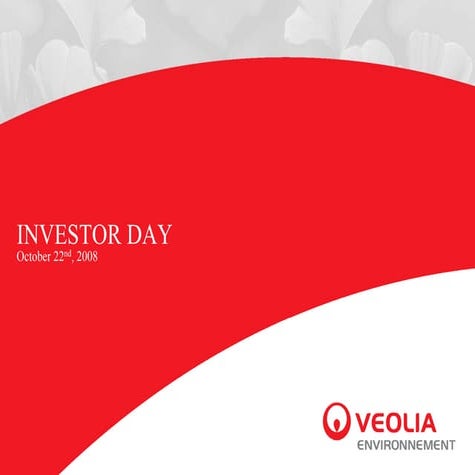 Presentation and outlook of the Waste Management Business