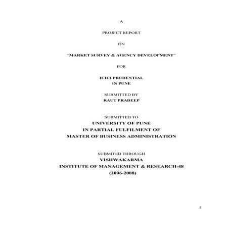 0601099 market survey & agency development