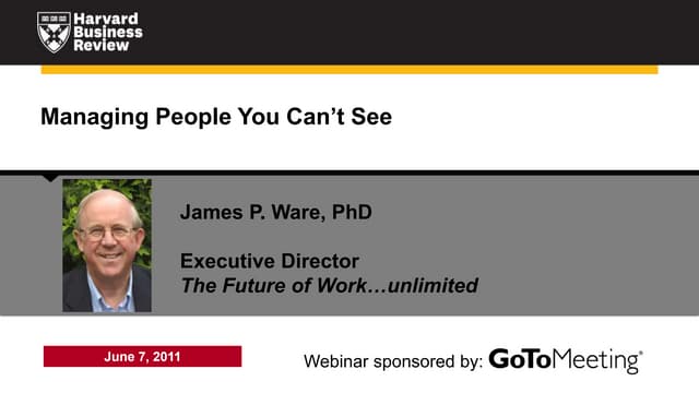 Managing People You Can't See
