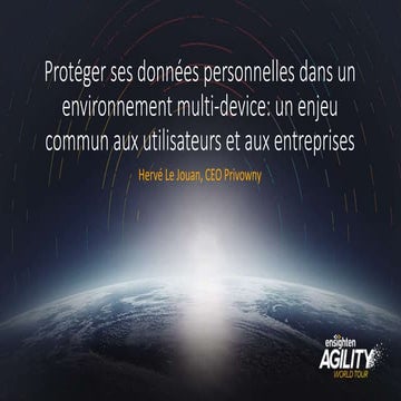Protéger ses données personnelles dans un environnement multi-device: un enje...