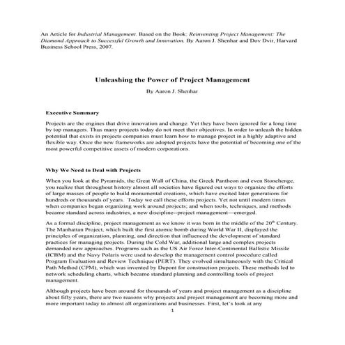 Unleash The Power of Project Management