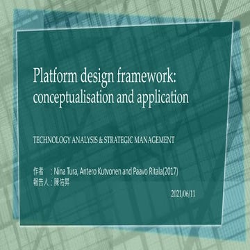 Paper shareing_Platform design framework conceptualisation and application