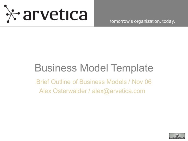 Business model template