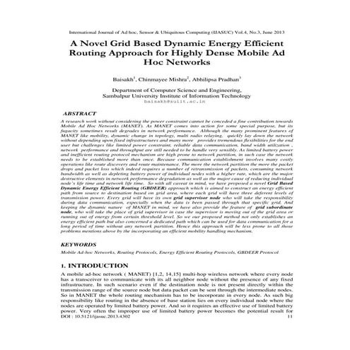A Novel Grid Based Dynamic Energy Efficient Routing Approach for Highly Dense...