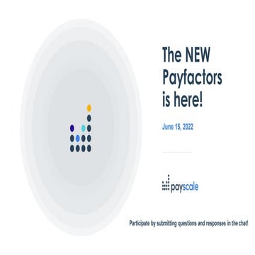 Payfactors Townhall Introducing the NEW Platform