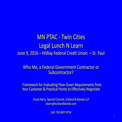 Subcontracts_Me-A Fed Govt Contractor or Subcontractor_MN PTAC_06-09-2016_CBa...