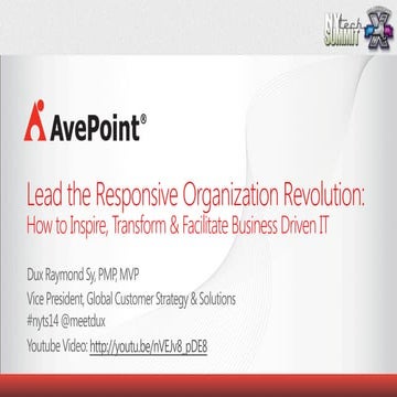 Lead the Responsive Organization Revolution #responsiveorg