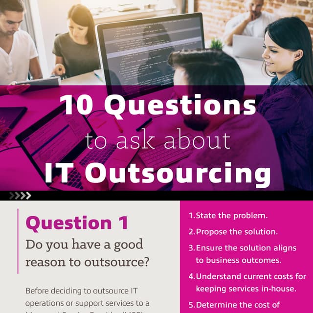 10 Questions to Ask About IT Outsourcing