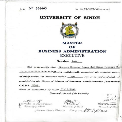 MBA Degree | PDF