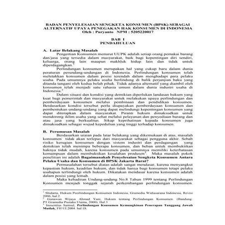 061 puryanto 5205220017 badan penyelesaian sengketa konsumen (bpsk) sebagai a...