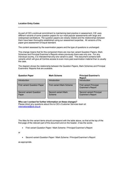 Cambridge Checkpoint English P2 Specimen Mark Scheme 2012 Cambridge Checkpoint English P2 Specimen Mark Scheme 2012