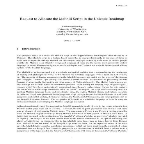 06226 maithiliroadmap