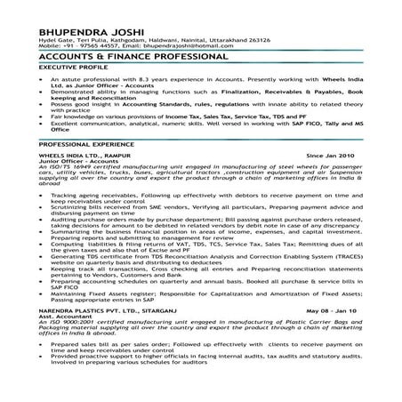 Resume-Bhupendra Joshi