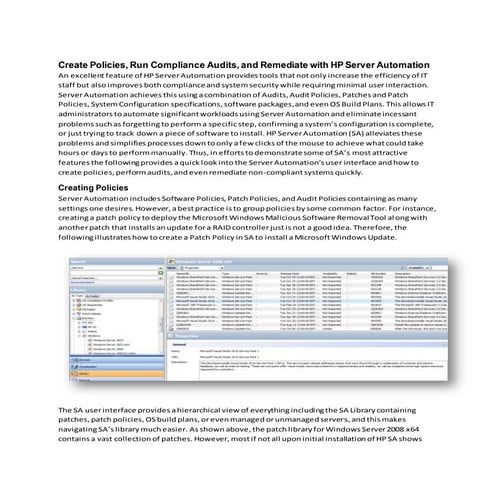 Create Policies in SA