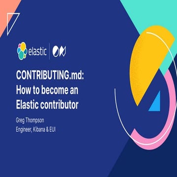 How to become an Elastic contributor