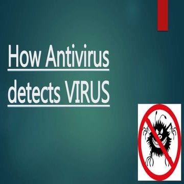 How Antivirus detects VIRUS
