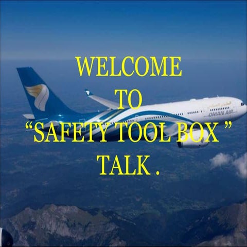 Safety Tool Box Talk