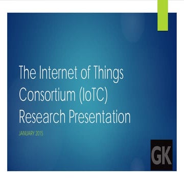 IoT Consumer Research Report