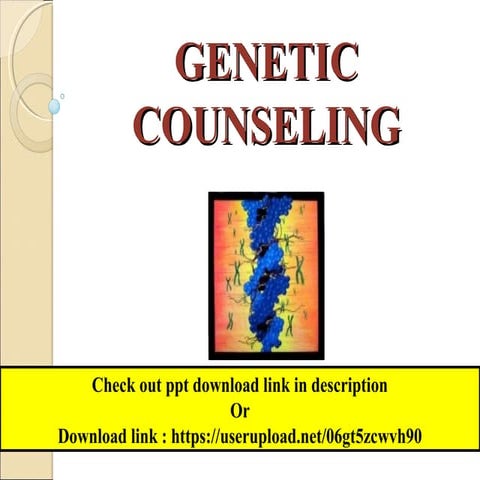 Genetic counselling - a review