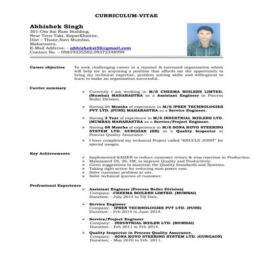 Abhishek resume | PDF