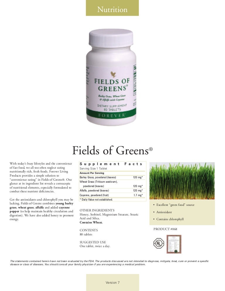 Fields Of Green Forever Living Products
