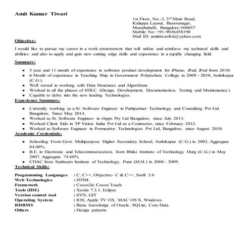 AmitKumarTiwari_Resume