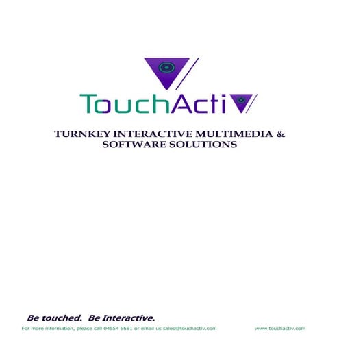 TouchActiv Product Brochure2015