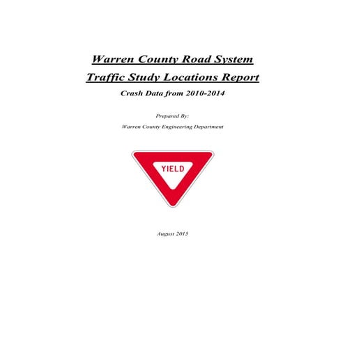 Final Report (Intersection Improvement Project) | PDF