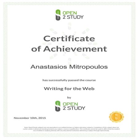 WRITING FOR THE WEB - OPEN2STUDY | PDF