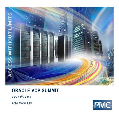 Revenue Planning and Management -Oracle VCP