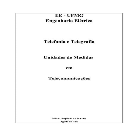 Unidades de Medidas em Telecom.DOC
