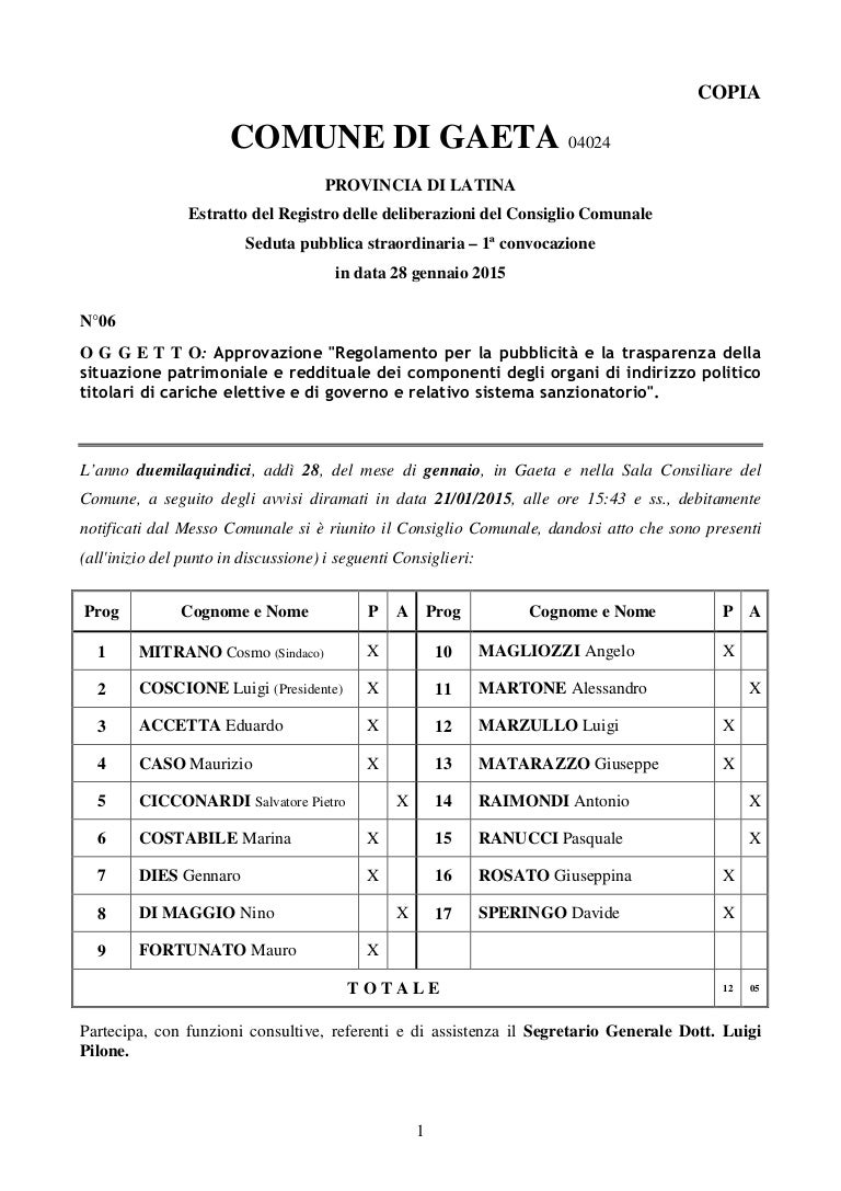 06 Appne Regto Trasparenza Situazione Patrimoniale Eletti