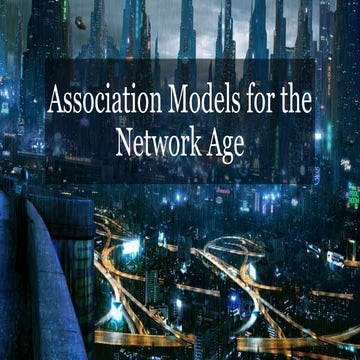 Association Models for the Network Age (+ musings on Social)