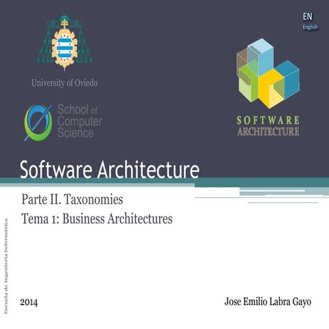 Software Architecture - Business software taxonomies