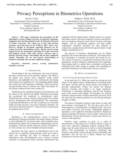 Biometrics research essay image