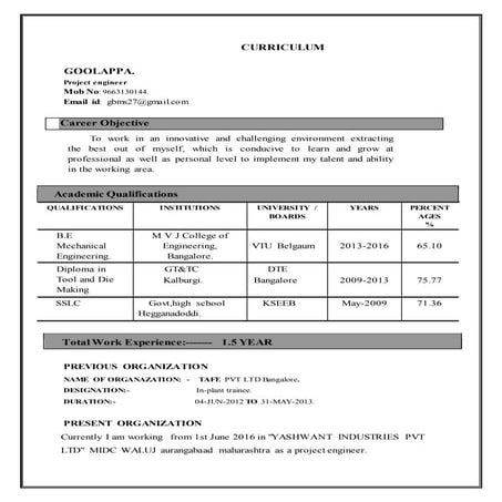 Project engineer Resume_Goolappa (1)