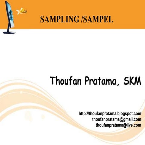 sampling dan pengambilan sampel