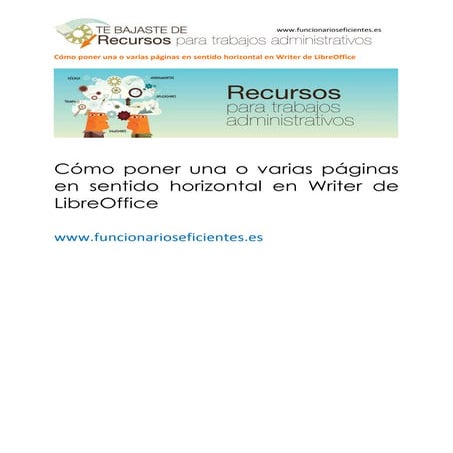 Cómo poner una o varias páginas en sentido horizontal en writer de ...