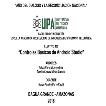 Controles basicos de android studio | PPTX