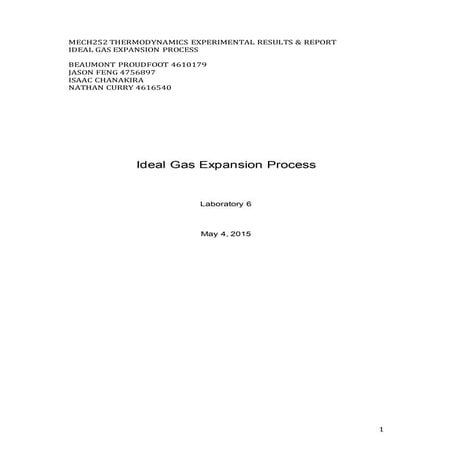 IDEAL GAS LAB REPORT