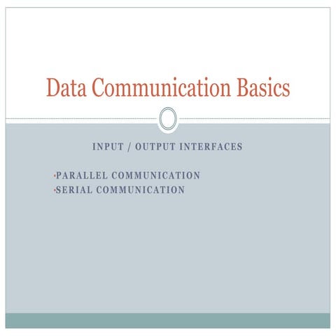 Data Communication Basics | PPT