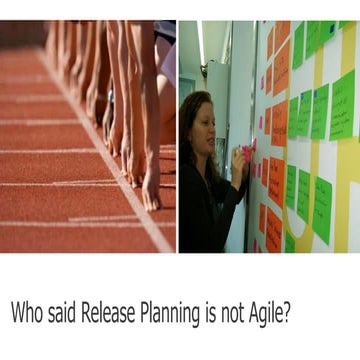 Who says release planning is not agile - Vered Yeret at Agile Israel 2015